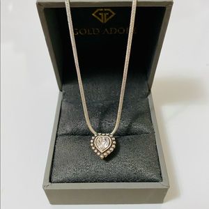 Brighton Mini Shimmer Heart Charm Necklace